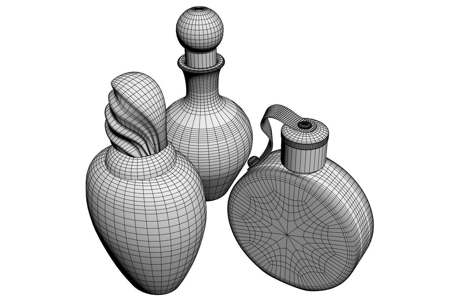 Perfume bottles 3D model_7