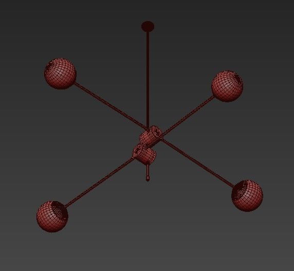 Bullarum Si 4 Chandelier 3D model_3