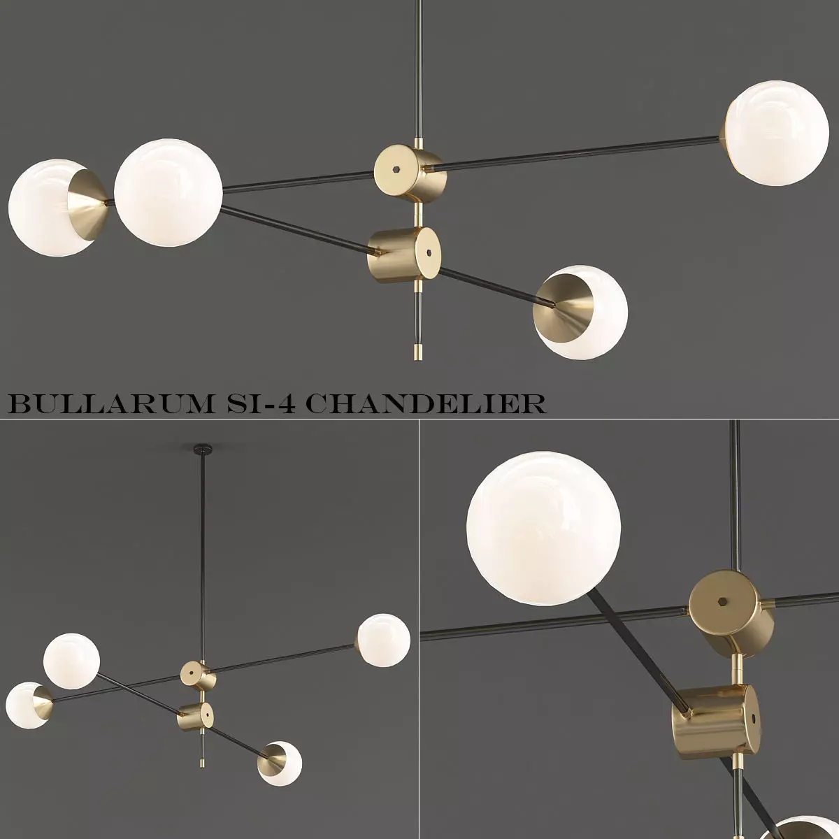 Bullarum Si 4 Chandelier 3D model_0