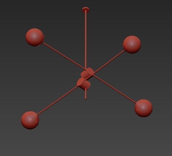 Bullarum Si 4 Chandelier 3D model_2