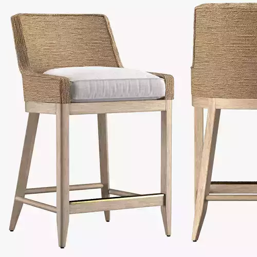 MARISOL SEAGRASS TRACK STOOL 3D model