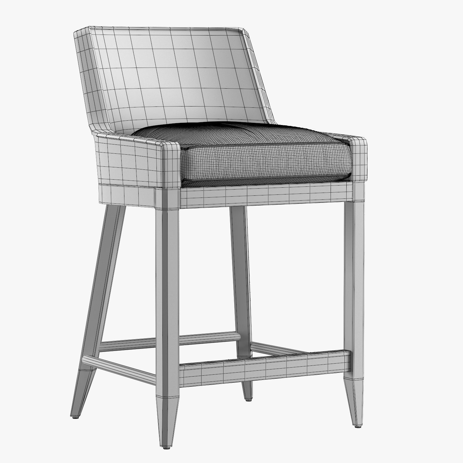 MARISOL SEAGRASS TRACK STOOL 3D model_6