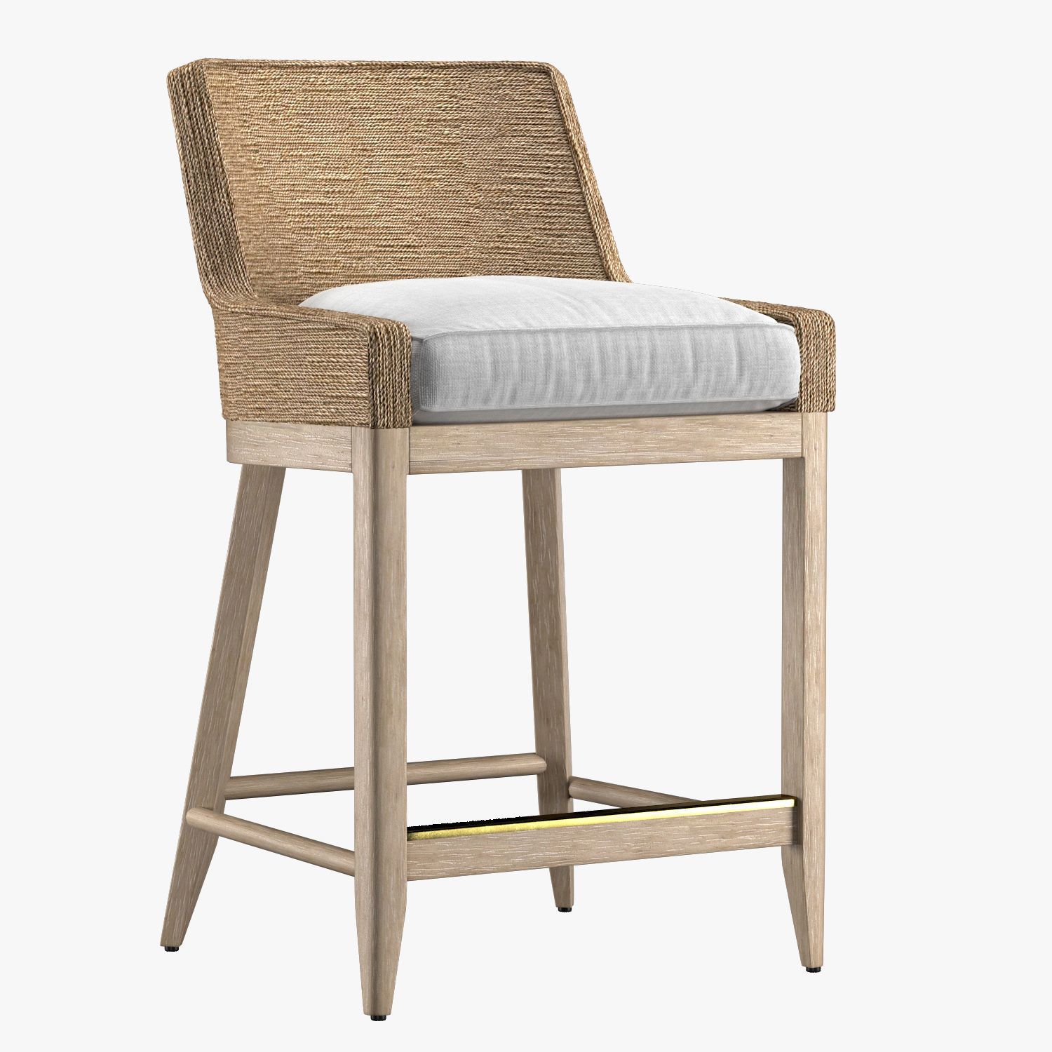MARISOL SEAGRASS TRACK STOOL 3D model_4