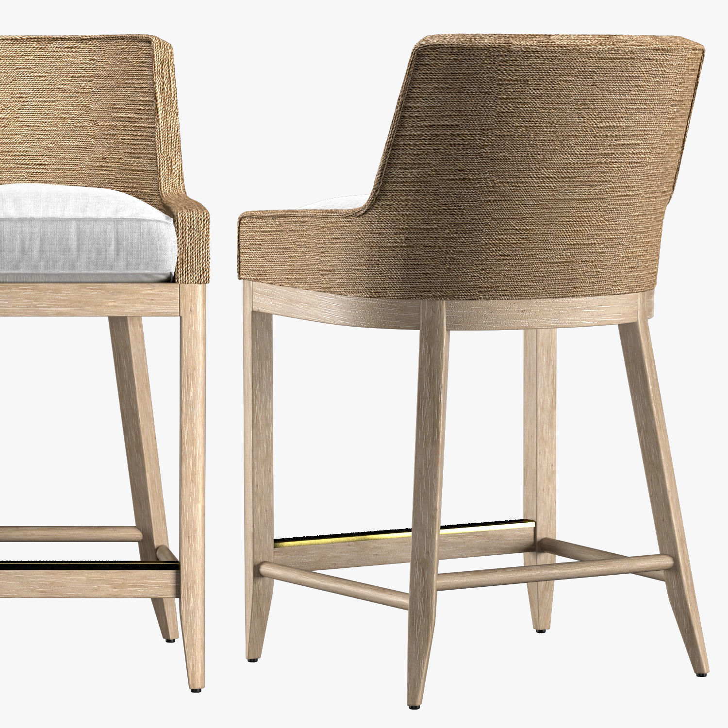 MARISOL SEAGRASS TRACK STOOL 3D model_1