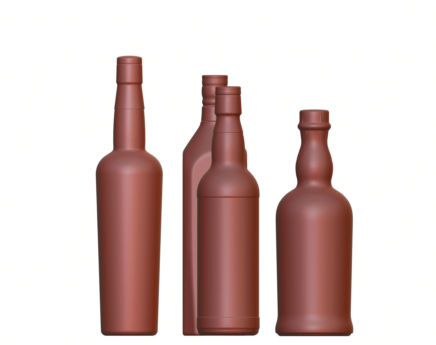 Bottles with whisky 3D model_12