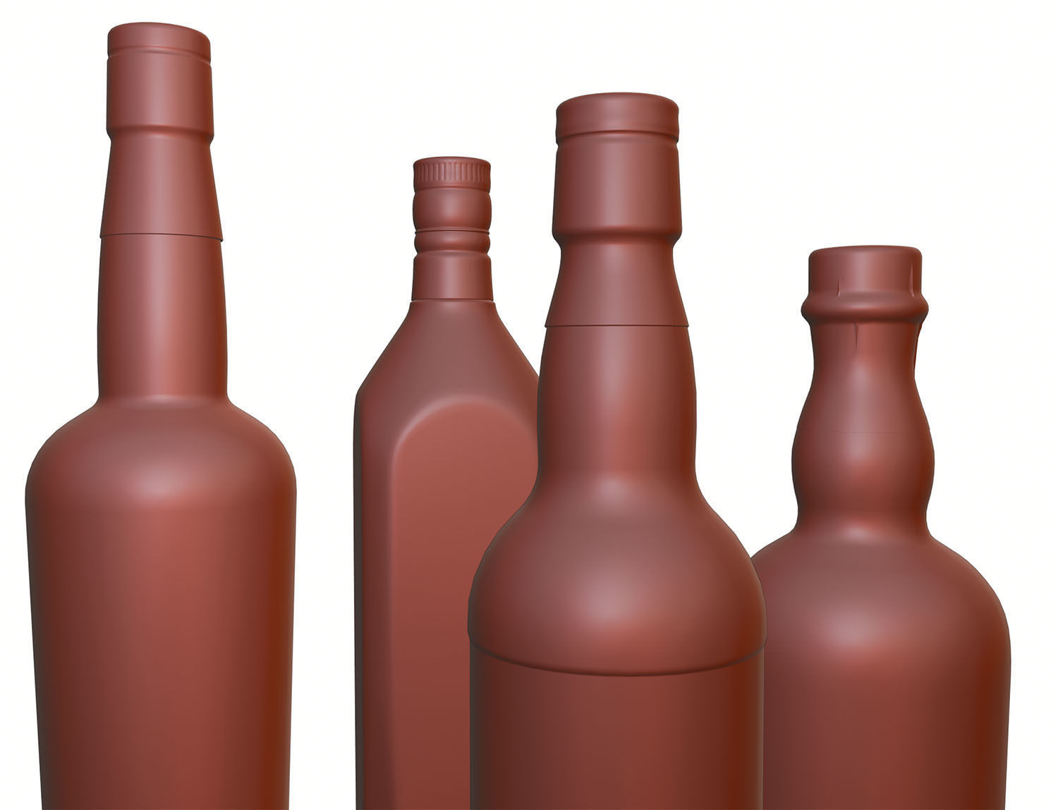 Bottles with whisky 3D model_11