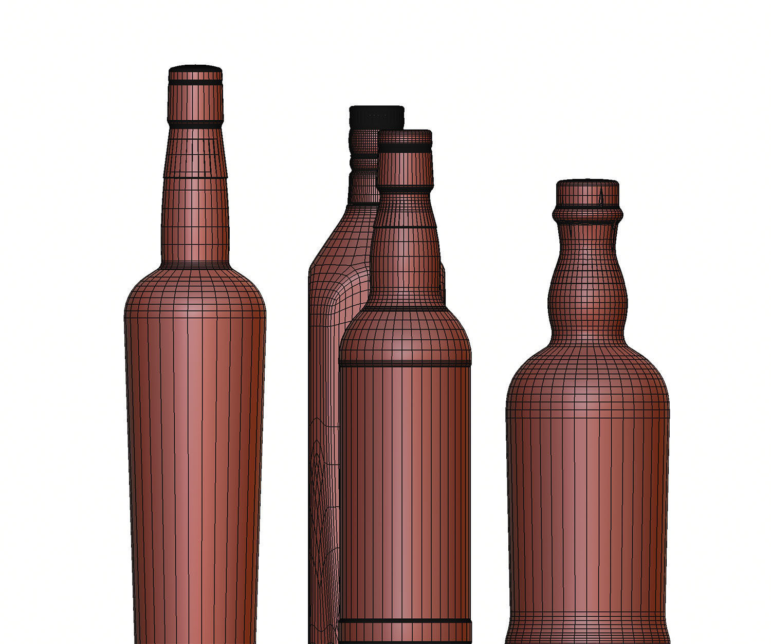 Bottles with whisky 3D model_13