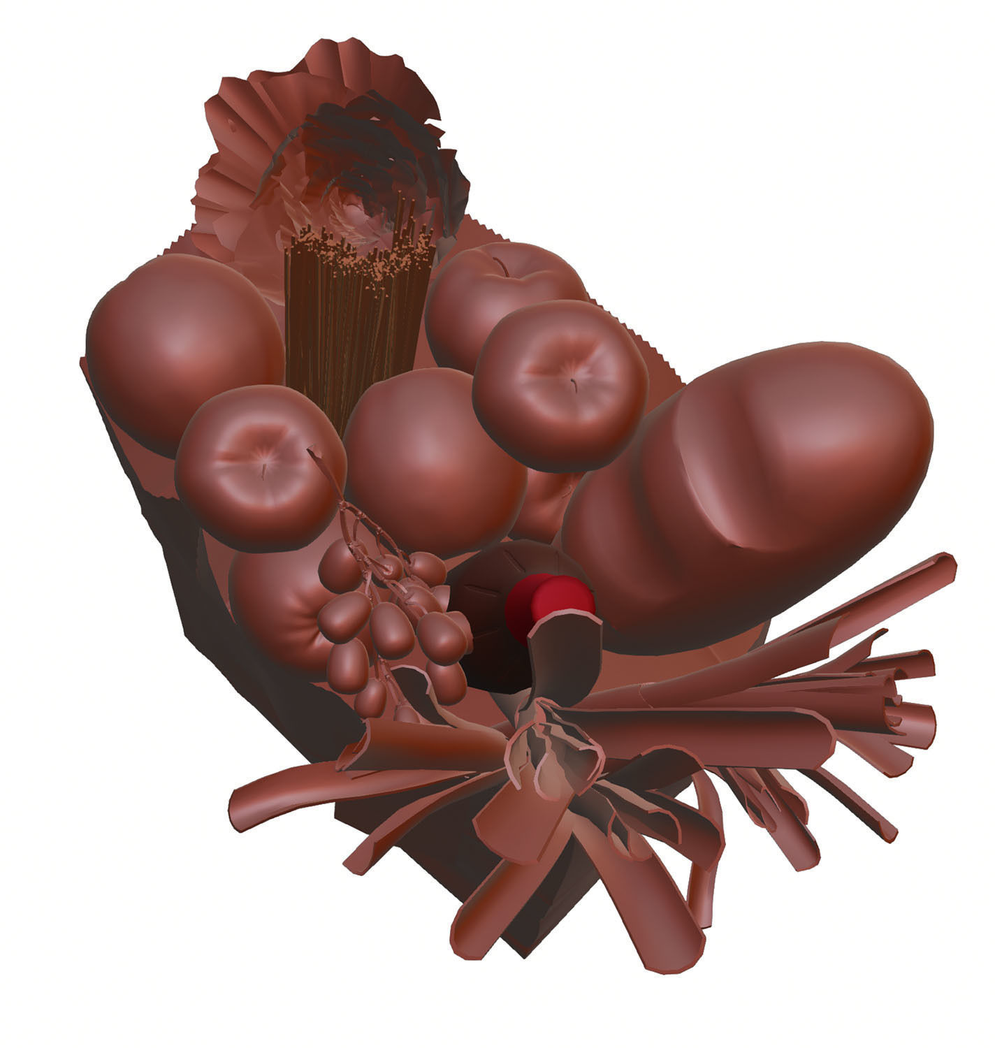 Paper bag full of groceries 3D model_10