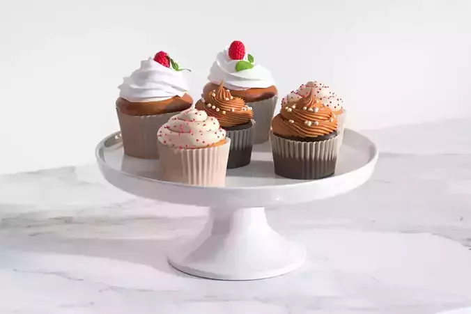 A plate with muffins