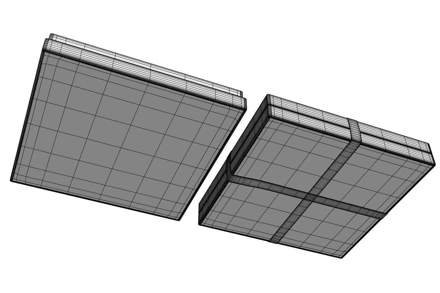 Box of chocolates in a gift package 3D model_8