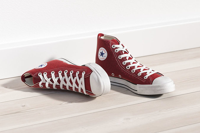 Rubber-soled sports shoes 3D model