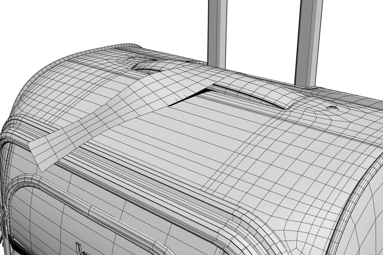 Travel suitcase 3D model_7