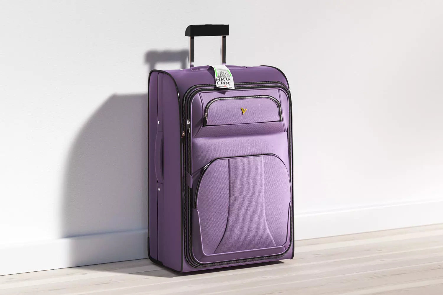 Travel suitcase 3D model_0
