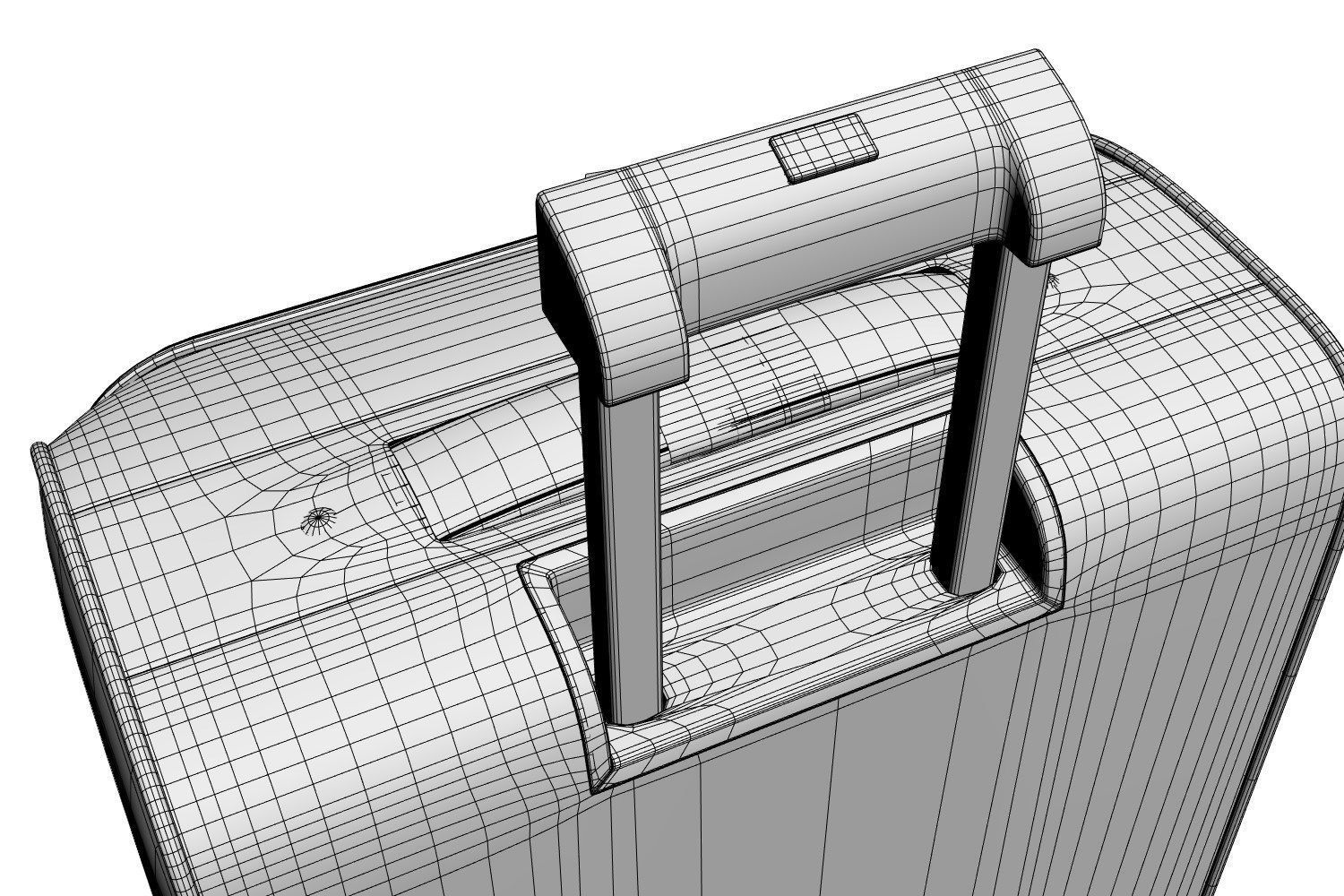 Travel suitcase 3D model_8