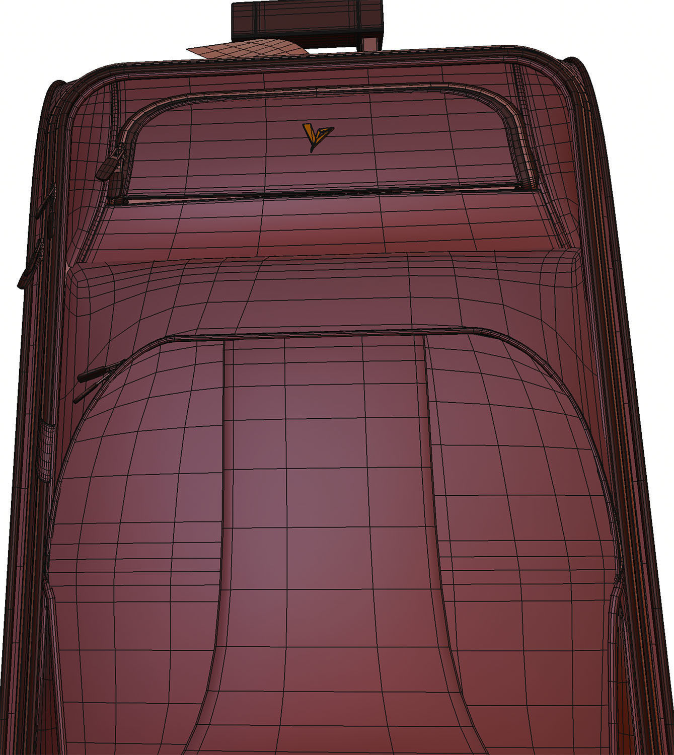 Travel suitcase 3D model_13