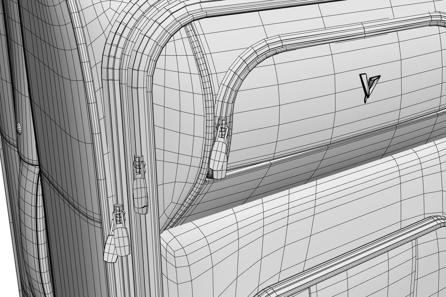 Travel suitcase 3D model_6