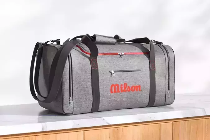 Gray travel bag