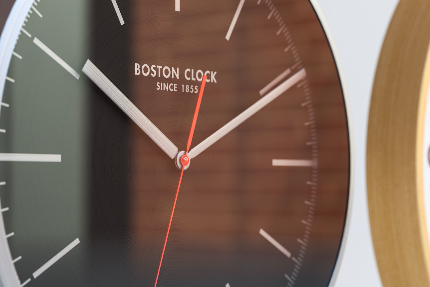 Set of three wall clocks 3D model_1