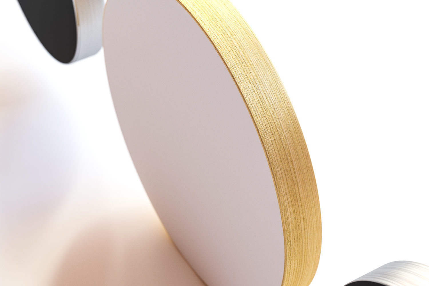 Set of three wall clocks 3D model_2