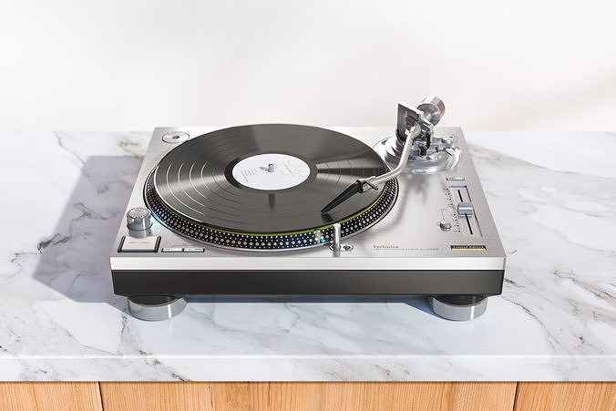 Gramophone turntable 3D model