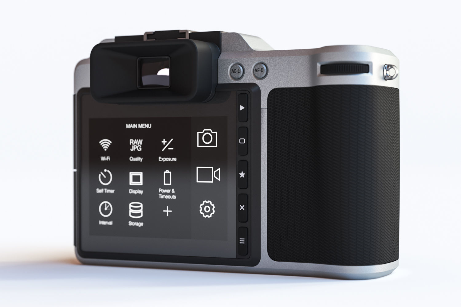 Digital camera 3D model_2