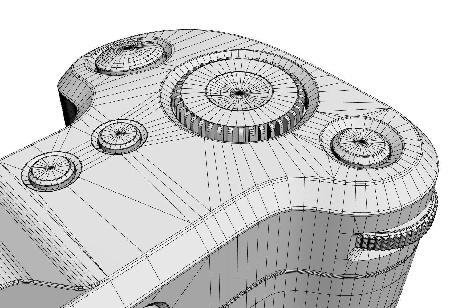 Digital camera 3D model_4