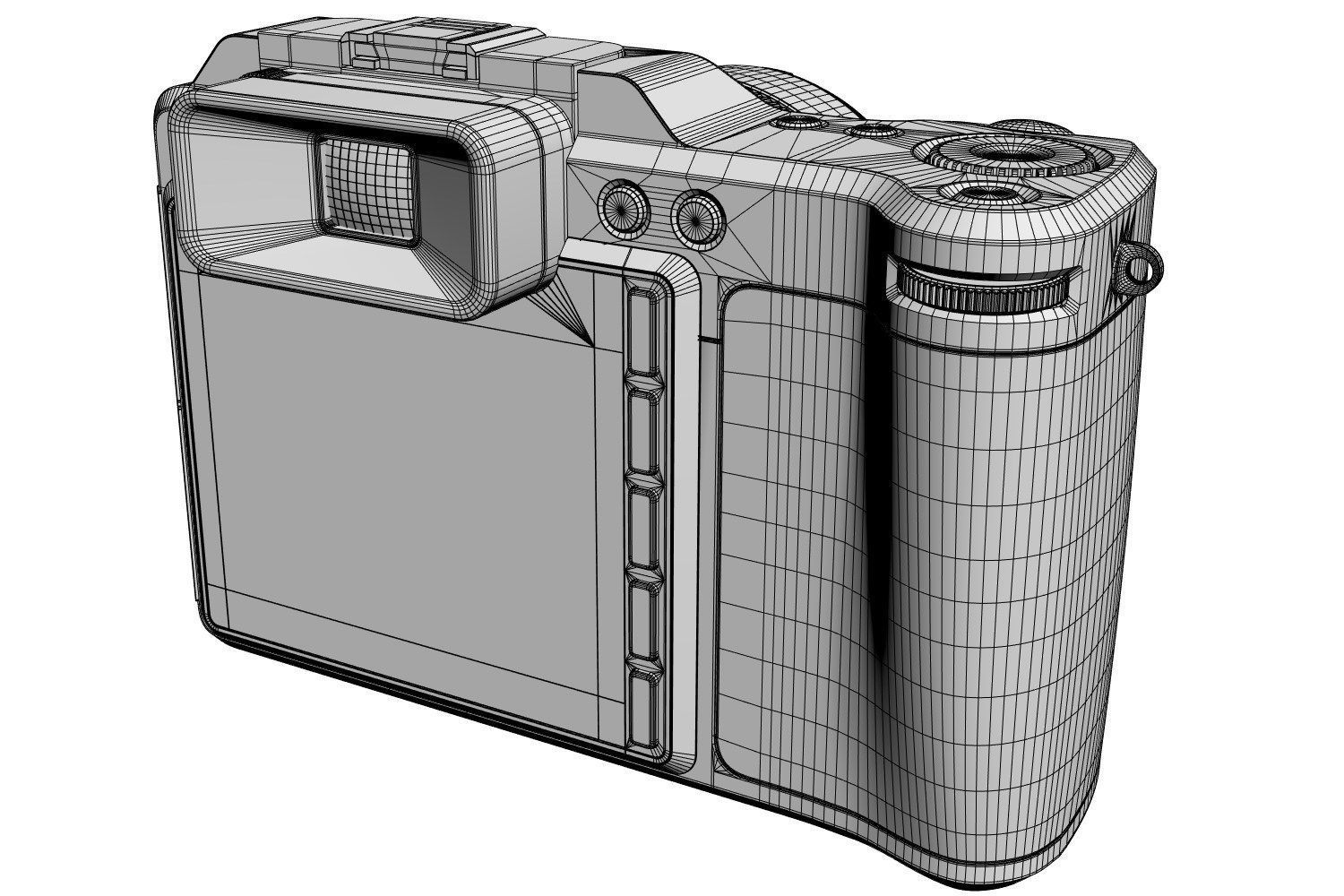 Digital camera 3D model_7