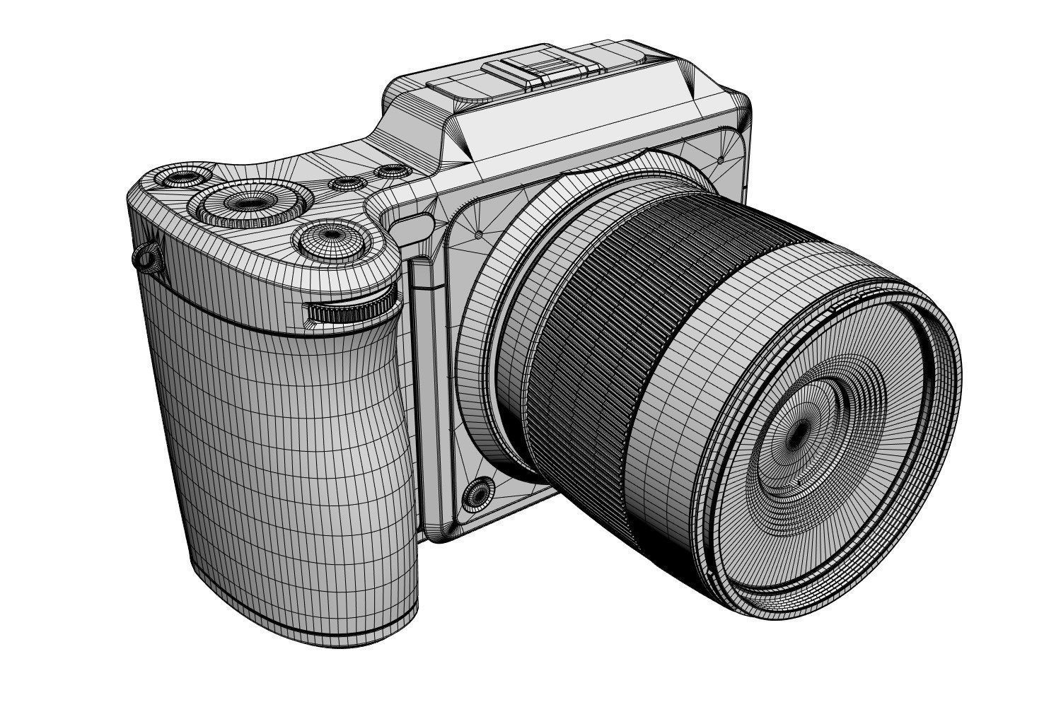 Digital camera 3D model_8