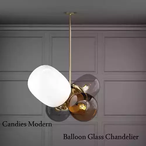 Candies Modern Balloon Glass Chandelier