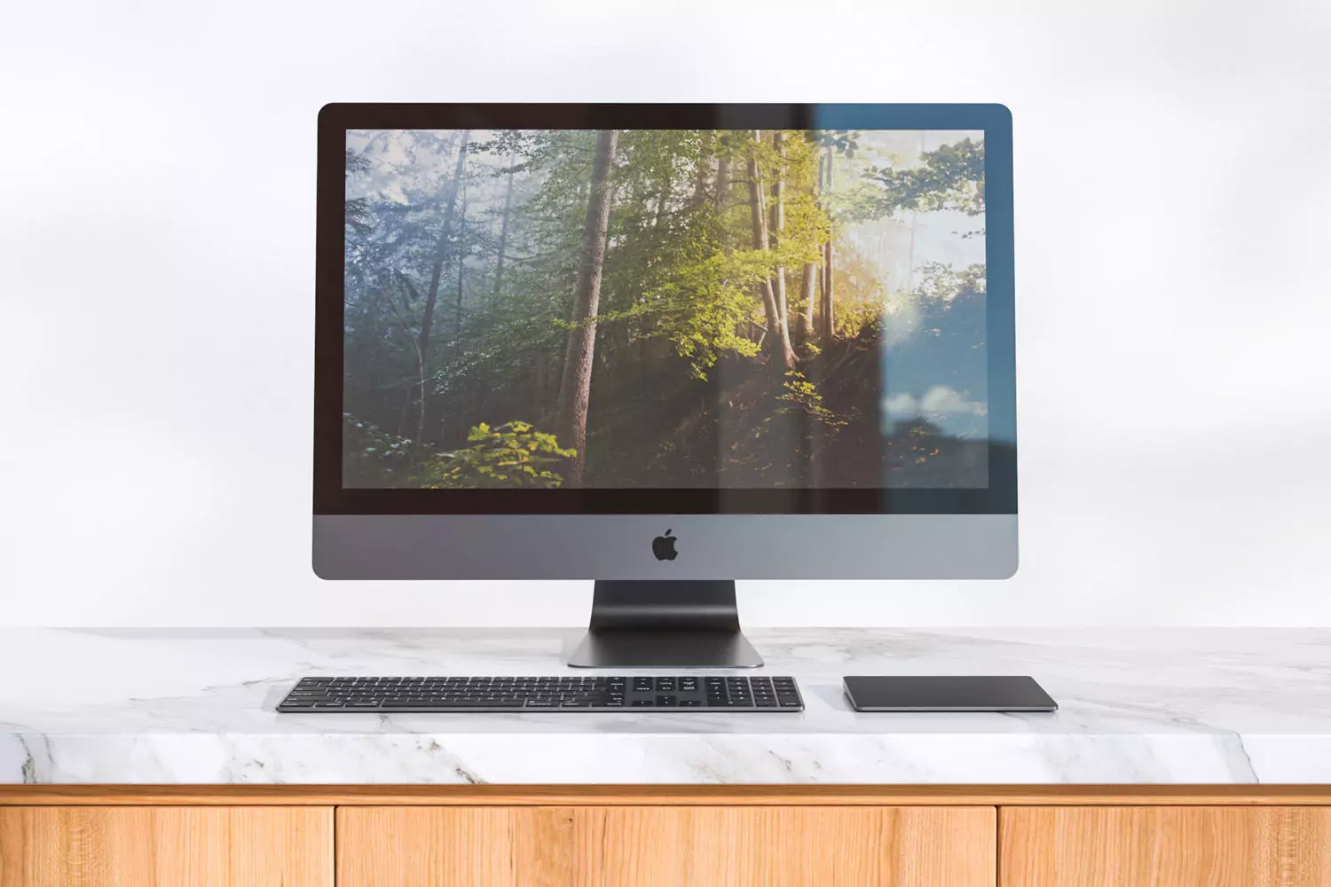 Computer all-in-one with keyboard and trackpad 3D model