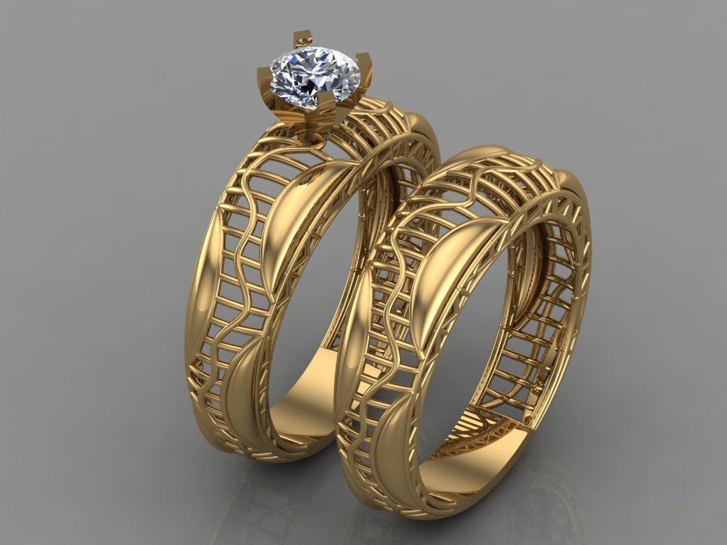 GC GOLD Y073- Diamond Ring 3D print model_1