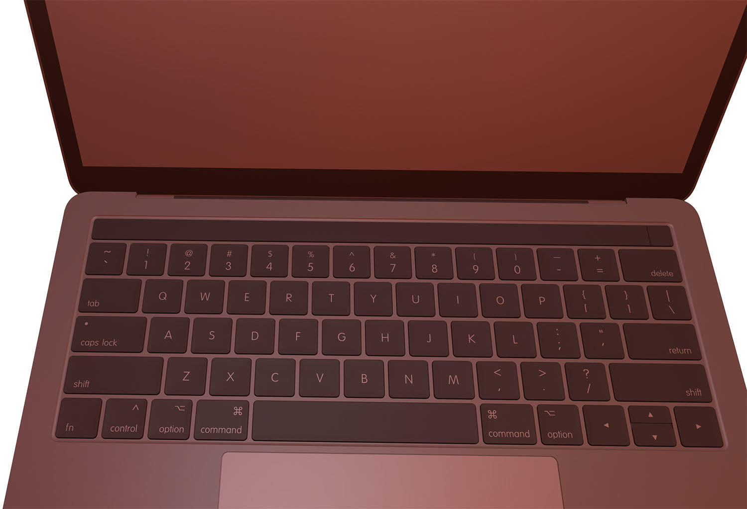 Silver laptop 3D model_11