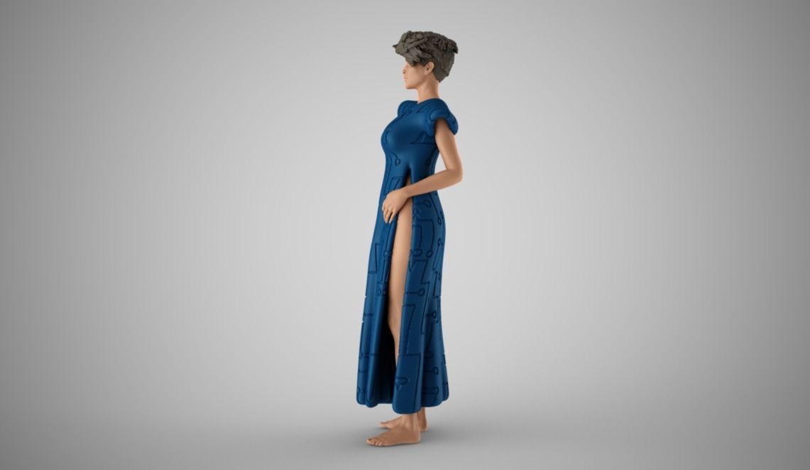 Galactic Woman 3D print model_11