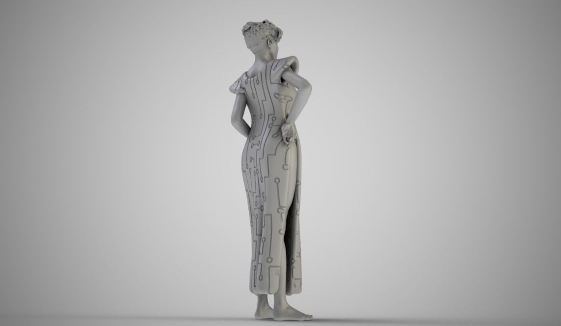 Galactic Woman 3D print model_5