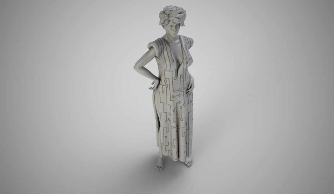 Galactic Woman 3D print model_1