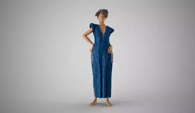 Galactic Woman 3D print model Galactic Woman 3D print model