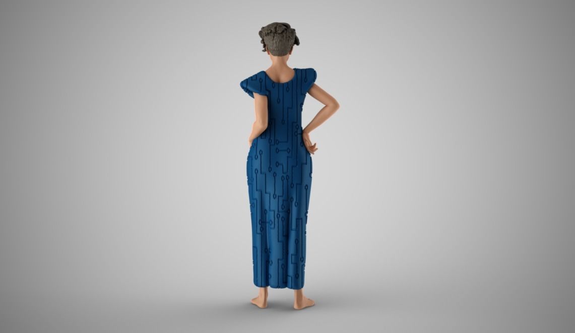 Galactic Woman 3D print model_9