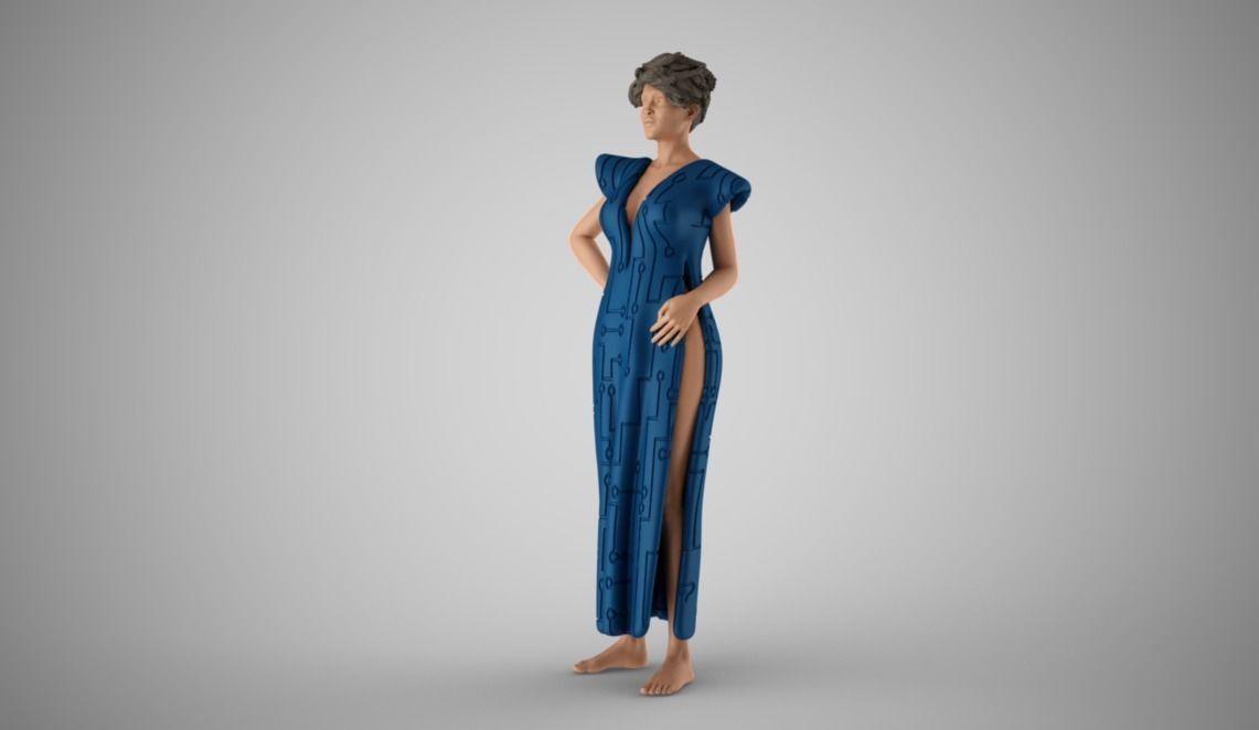 Galactic Woman 3D print model_12