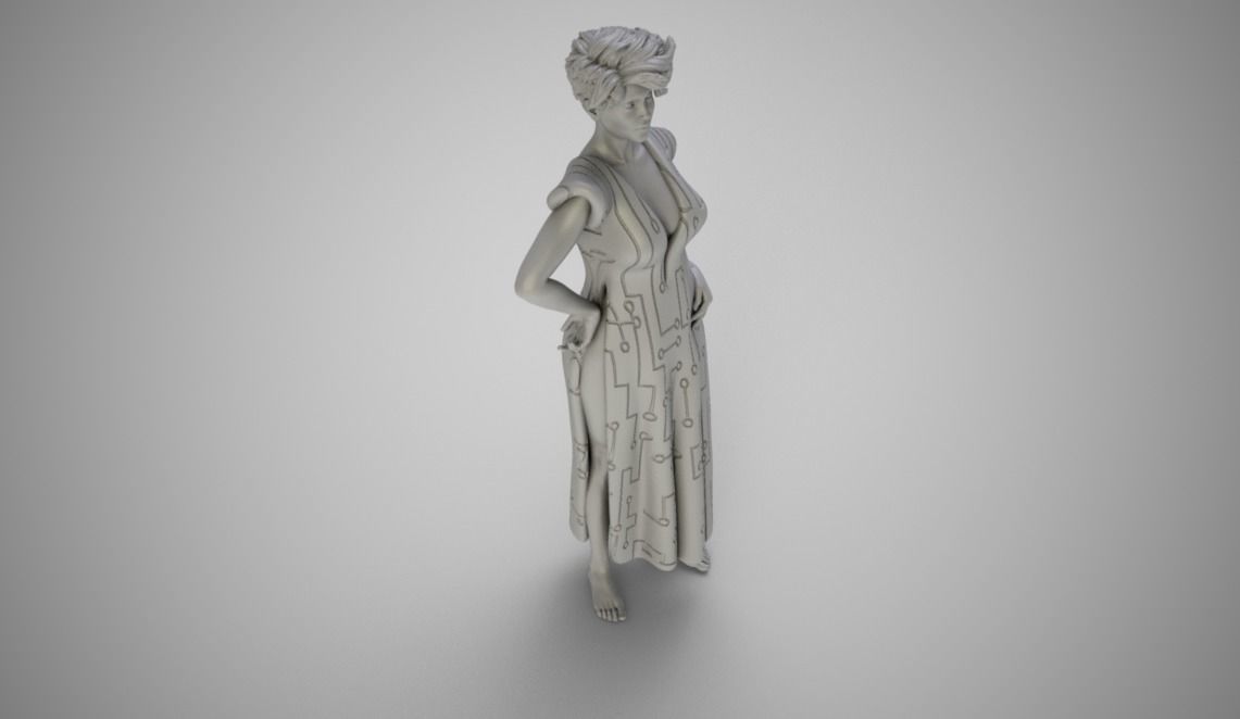 Galactic Woman 3D print model_2