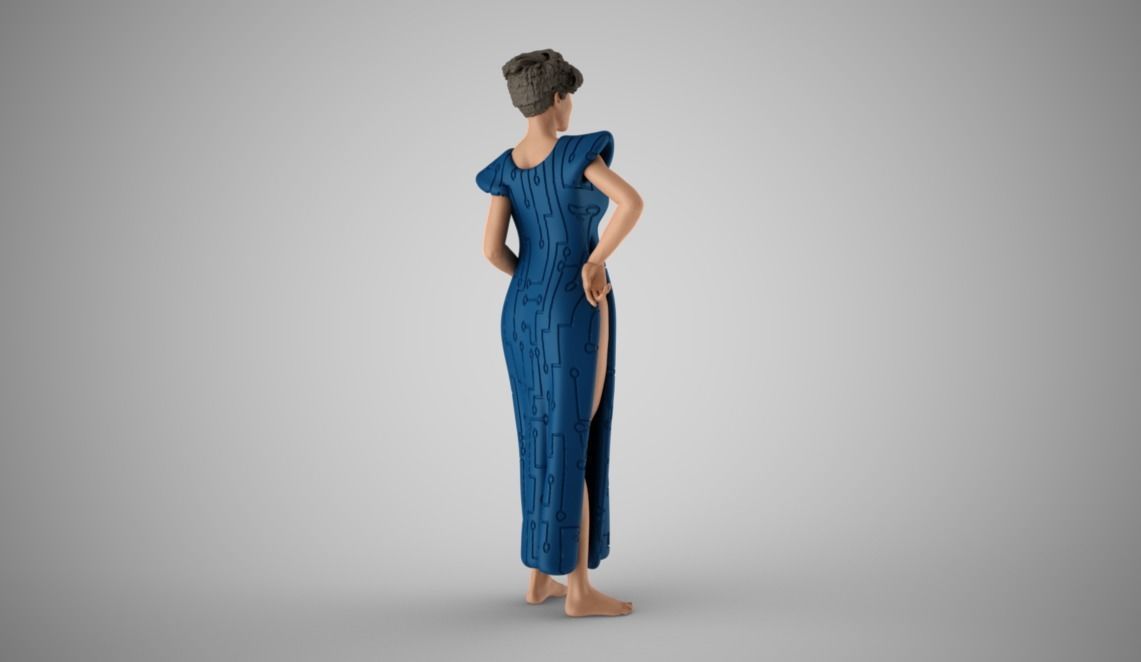 Galactic Woman 3D print model_8