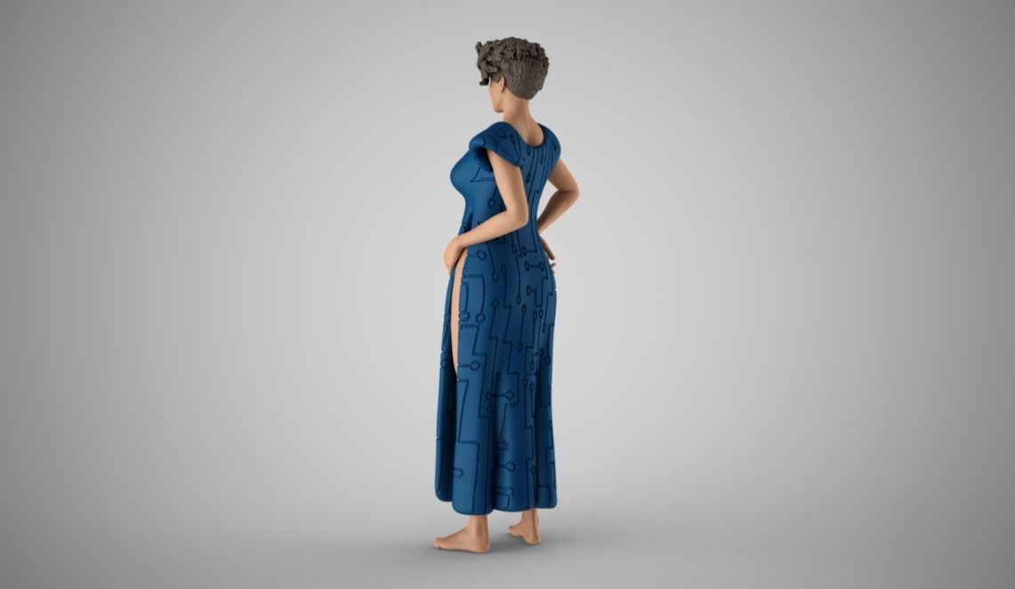 Galactic Woman 3D print model_10