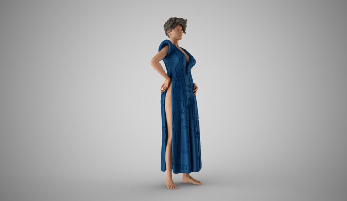 Galactic Woman 3D print model_6