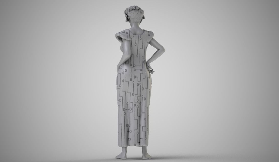 Galactic Woman 3D print model_4
