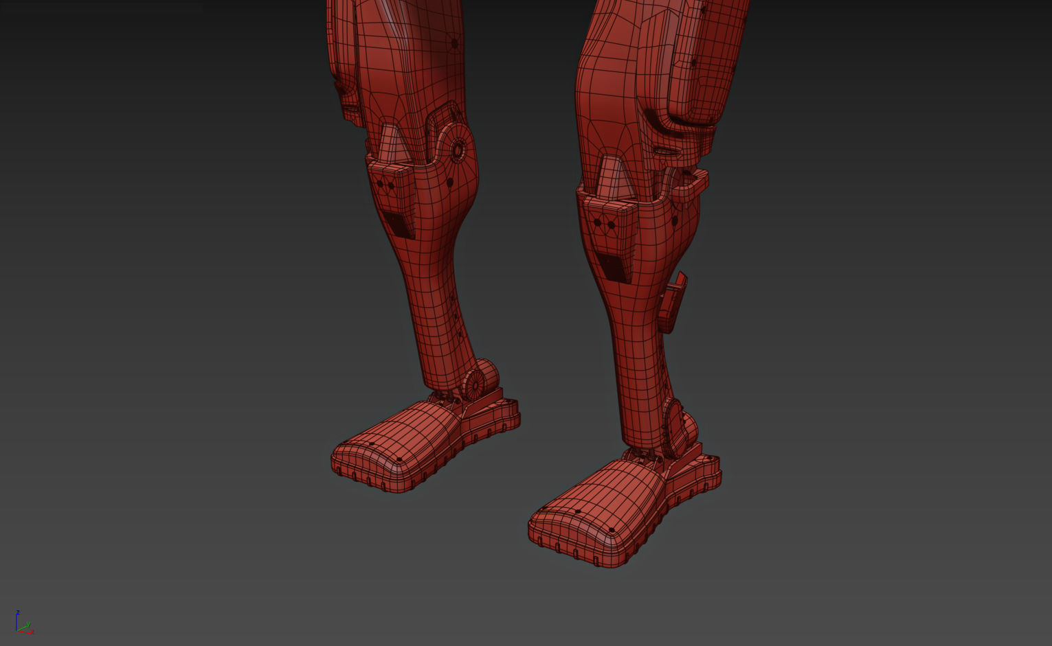 Robot Atlas by Boston Dynamics Low-poly 3D model_14