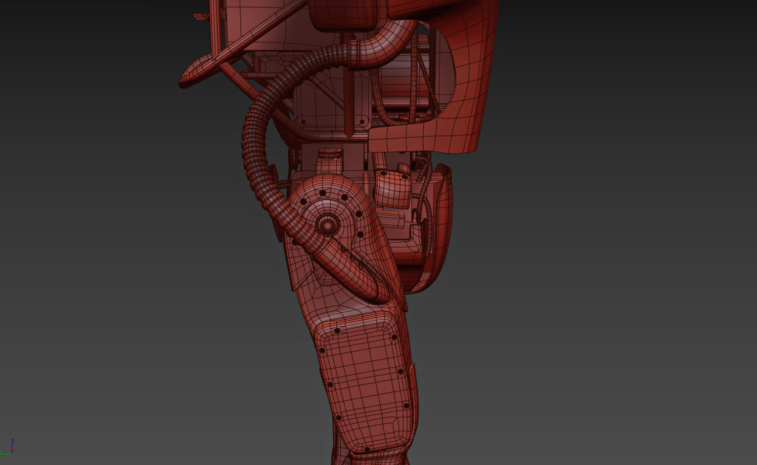 Robot Atlas by Boston Dynamics Low-poly 3D model_12