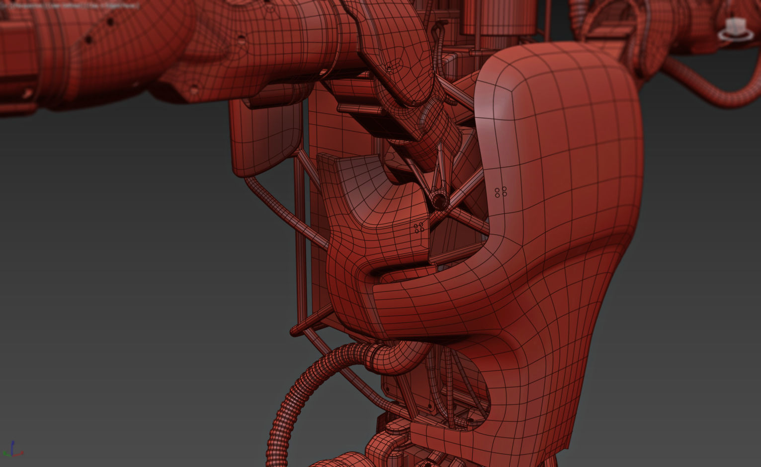 Robot Atlas by Boston Dynamics Low-poly 3D model_9