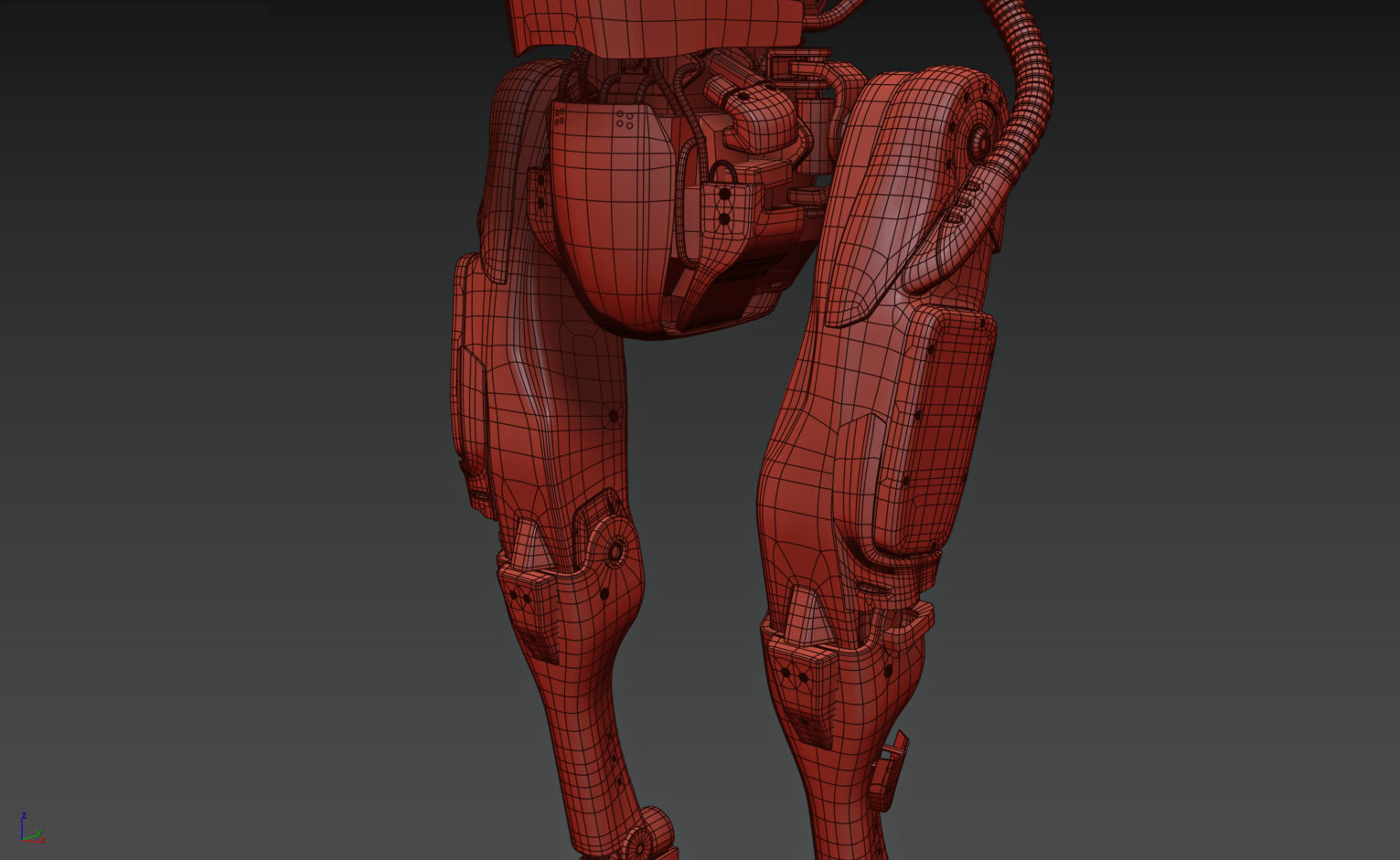 Robot Atlas by Boston Dynamics Low-poly 3D model_15