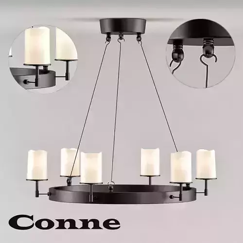 Conne 6 chandelier with four lights