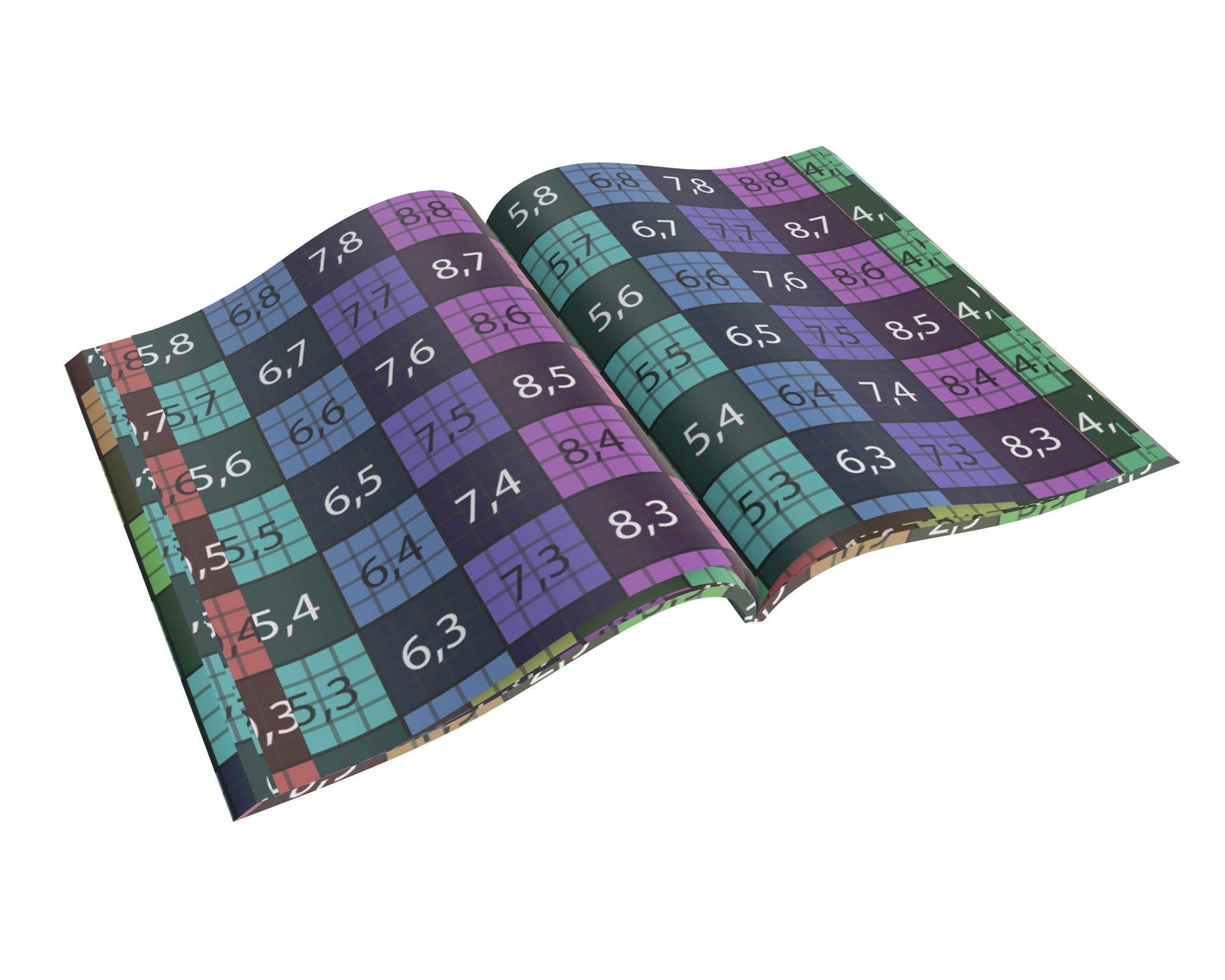 Magazine opened 02 3D model_8