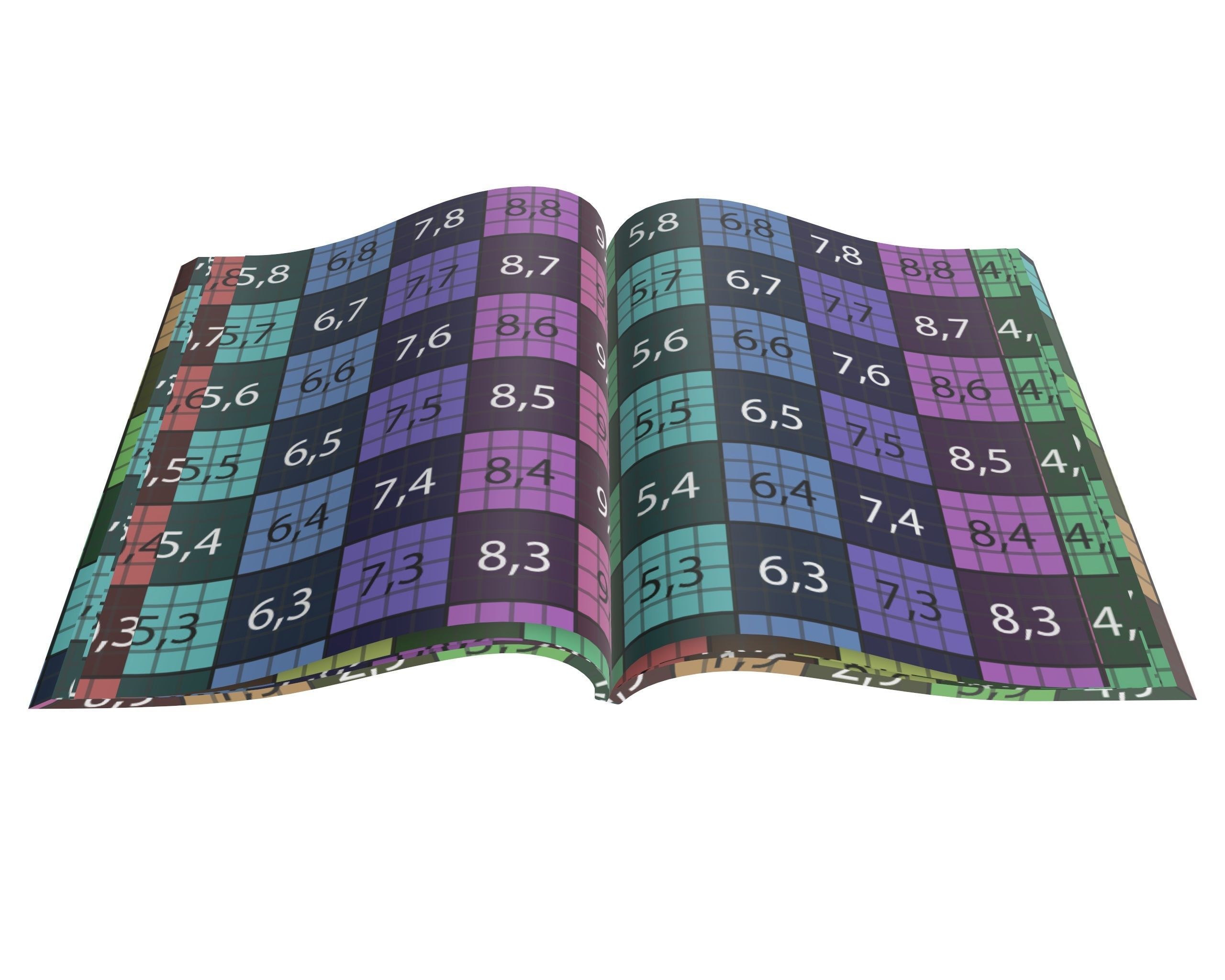 Magazine opened 02 3D model_9